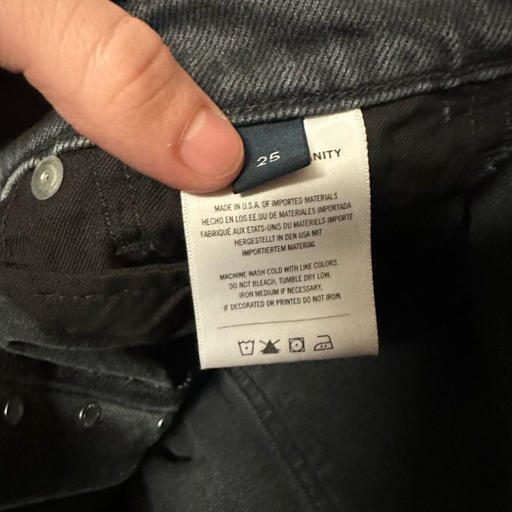 Citizens of Humanity COH Emerson Slim Boyfriend Jean Whisper Wash Gray Size 25 - Picture 12 of 13
